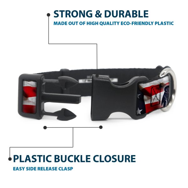 Plastic Clip Collar - Flying Eagle American Flag Online Sale - Image 4