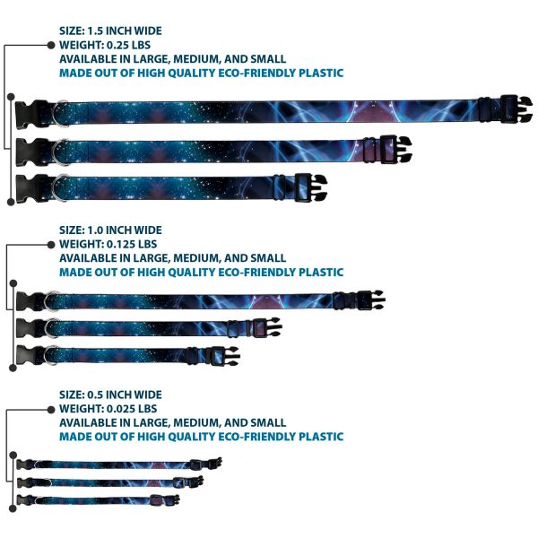Plastic Clip Collar - Galaxy Swirl Shining Stars Sale - Image 3